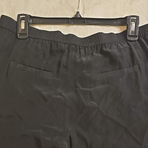 Twelfth Street by Cynthia Vincent Black Silk Pants with Multicolor Side Stripes - Picture 7 of 12